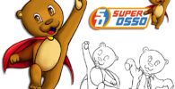 ozzy the superbear character design and logo