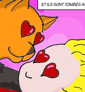 The Princess and the Kitten falling in love